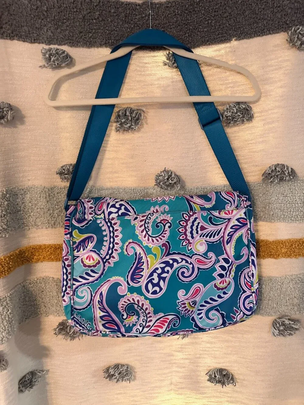 Vera Bradley Waikiki Paisley Print Laptop Messenger Bag